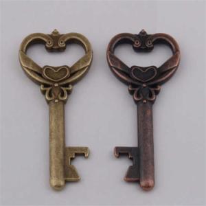 China Die casting antique mouse head key shape beer bottle opener, innovative wedding favor, bronze / copper coatin factory