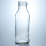 Body Material Glass Glass Juice Coffee Bottle With Screw Lid Clear Milk Bottle
