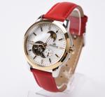 Mineral Glass MOP Dial Mechanical Automatic Watch RED Black Classic