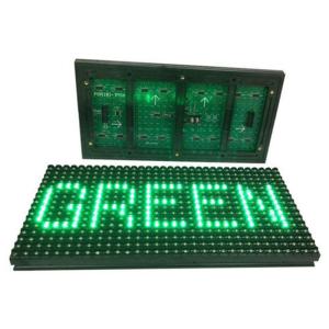 China P10 Single Green Led Display Module DIP Outdoor Waterproof 32*16 Matrix 1/4 Scan factory