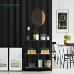 Office Easy Cleaning Acoustic Wood Panel Wall With Veneer Surface
