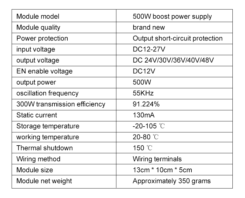 500W 25A Car Power Amplifier Power Supply Module DC-DC Step Up Boost Converter Boost Module