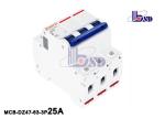 25 Amp Mini Circuit Breaker 3 Pole B Curve Circuit Breaker For Industrial Plants