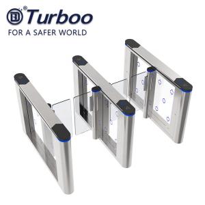China Automatic Stainless Steel Swing Barrier Turnstile with card reader ticket gate turnstile factory
