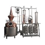 2-3mm Thickness Steam Heating 1000L Red Copper Alcohol Reflux Distillation
