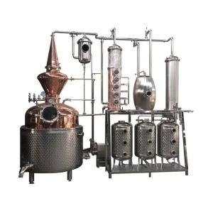 China 2-3mm Thickness Steam Heating 1000L Red Copper Alcohol Reflux Distillation Equipment factory