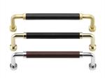 Antique Bronze Zinc Leather Drawer Pull Kitchen Cabinet Handles Office Desk/