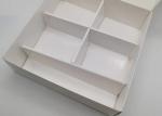 Custom 350gsm Food Grade Paper Sushi Box Disposable Take Out Cookies Box