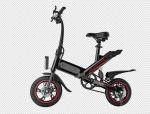 Intelligent City Portable Folding Electric Bike 12 Inch With High Carbon Steel