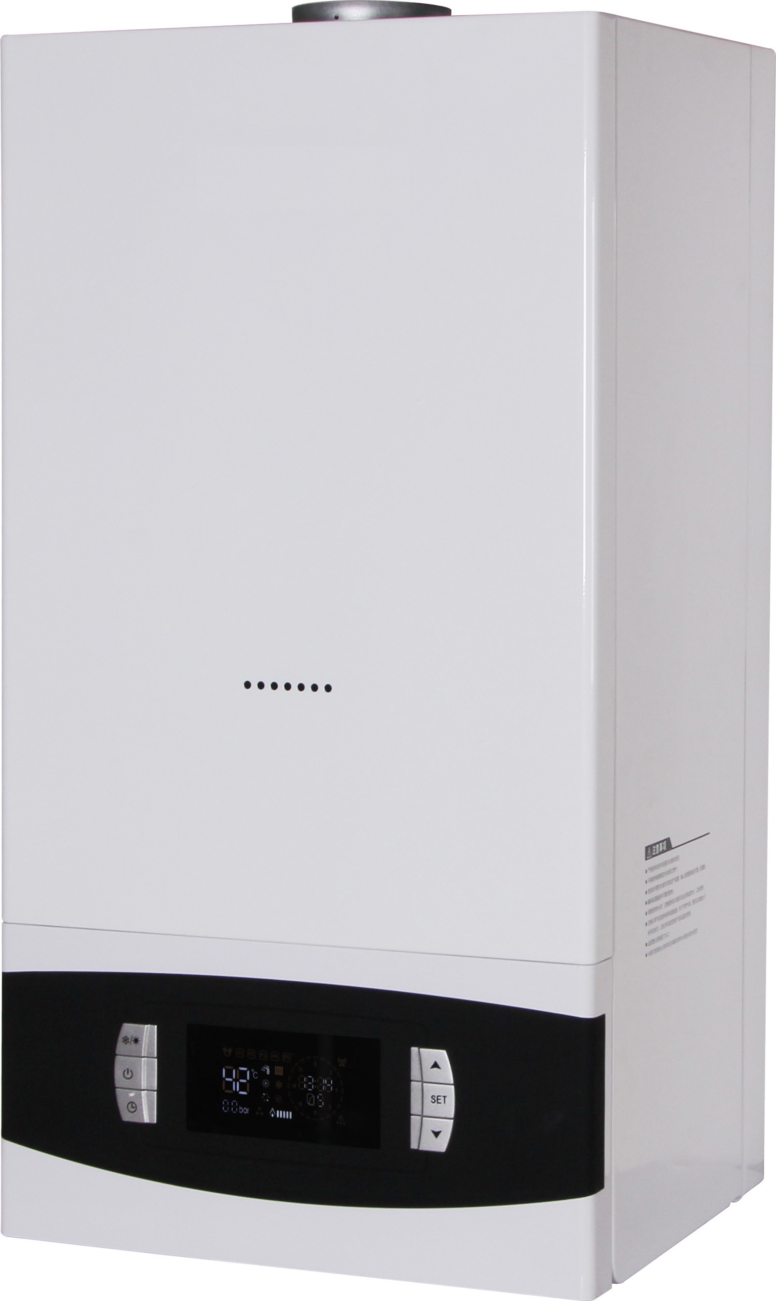 SS 2800Pa Wall Mounted Hot Water Boiler With Remote Controlled