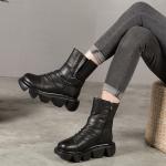 S309 Manufacturers Leather Handmade Short Boots Thickened Woolen Cotton Shoes