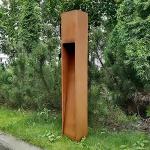 3000K Bollard Lighting Outdoor Corten Steel For Lawn