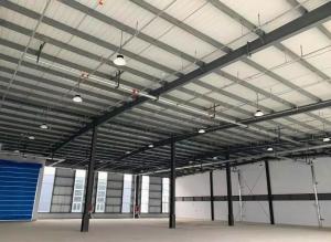 China Large Light Steel Structure Warehouse Construction / Pre Manufactured Steel Buildings factory