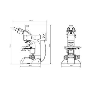 Upright Metallurgical Microscope with UIS Optical System with Coarse/Fine Focus