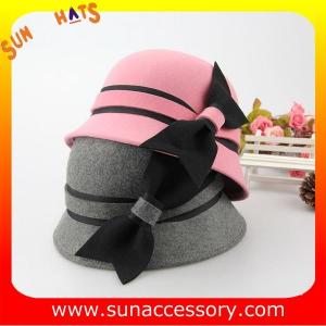 China Vintage hot sale cloche hats wholesale for ladies,100% Australia wool felt hats factory factory