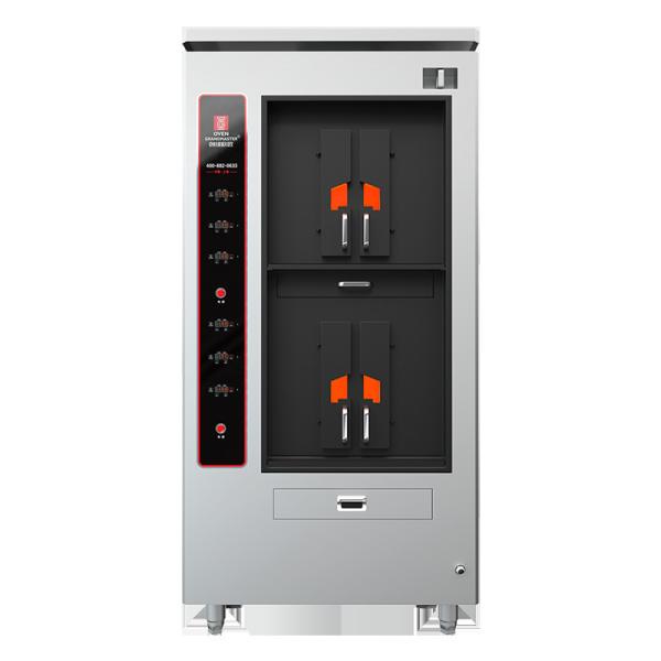Commercial electric fish grill with Double-layer 4 compartments 4 fish at a time