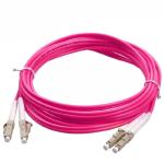 Single Core Pigtail 10M Fiber Optic Pigtail LC LC Carrier Grade Orange Purple