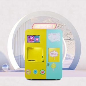 China Movable Interaction Smart Candy Floss Machine For Airport Shopping Mall factory