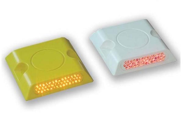 Wholesale Price White or Yellow 43 Beads Durable Plastic Reflective Road Stud