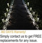 33.5cm 8 Lumens 2.0V 80MA Solar Led Landscape Lights