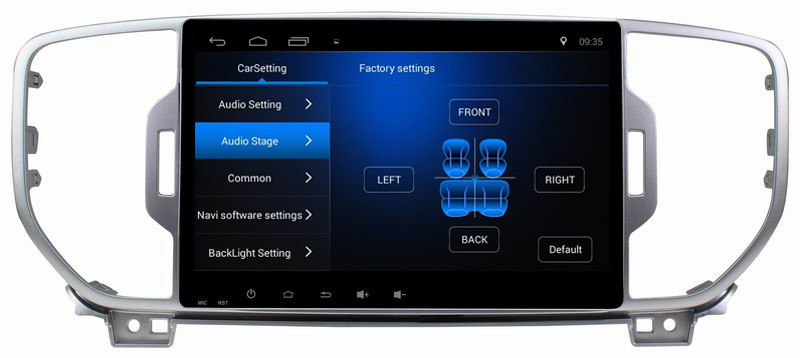 Ouchuangbo car media kit gps nav bluetooth android 8.1 for Kia KX5 2016 support USB SWC wifi video AUX