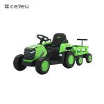 CJ-DLS-X18 kids electric tractor toy car dual motor 12v battery powered plastic