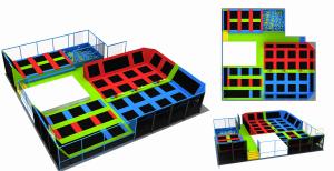 China 376M2 Trampoline Park Equipment Commercial Indoor Gymnastic Trampoline factory
