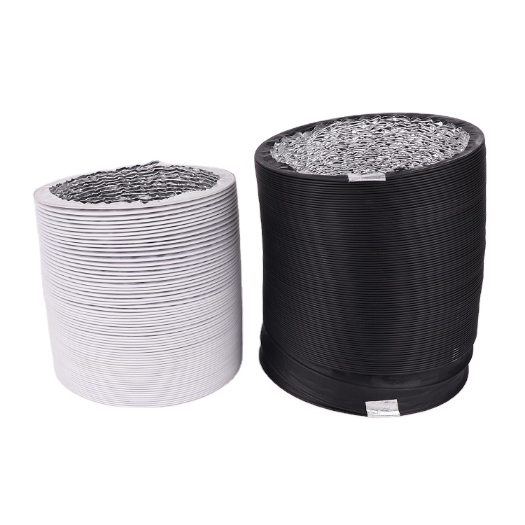 Plastic Blade Axial Flow Fan Flexible PVC Duct for High Temperature Air Ventilation