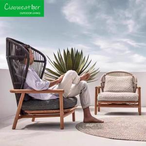 China Patio into a Luxurious Retreat with Teakwood Frame and Water-Resistant Cushion Furniture factory