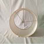 Buff Fabric Linen Pendant Light Shades 240*200MM Easy Fit