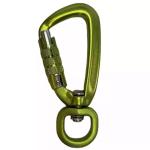 4KN Aviation Aluminum Self Swivel Rock Climbing Carabiner for Heavy Industry