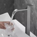 Gray Single Cooling Bathroom Basin Faucet Countertop Washtable Household Balcony