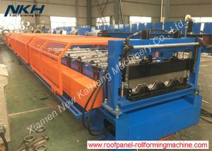 China 76mm Height Rib Floor Deck Roll Forming Machine For Composite Metal Deck Panel factory