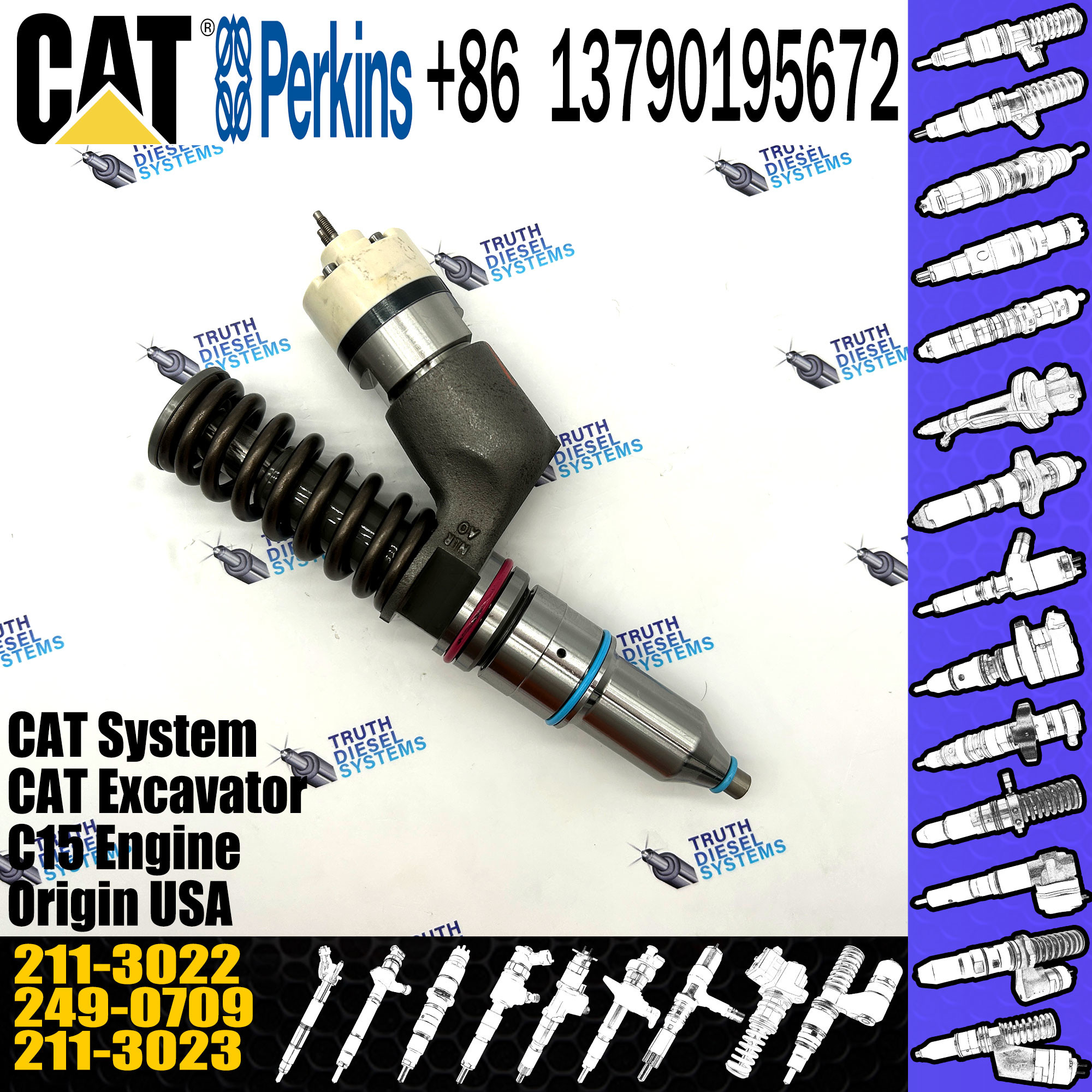 2113022 Diesel Auto Parts High Speed Steel Car Fuel Injector