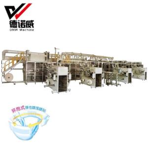 China Full automatic High speed baby diaper manufacture making machine production line factory