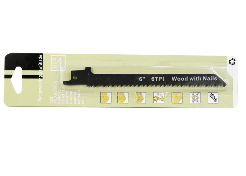 Reciprocating saw blade WD606B 150mm 6T for wood with nails materials