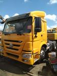 Yellow Used Tractor Trucks HOWO 6x4 Tractor 375 Heavy Work Transportation