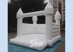 Outdoor 5x4m adults wedding white bouncy castle for wedding parties or events