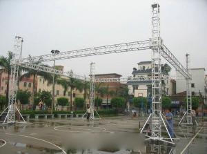 China Outdoor Aluminum Stage Truss With Aluminum Tube / LED Screen Truss factory