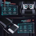 Massage Lumbar Support Swivel Gaming Chair with 360 Rotation Item Weight 41.9