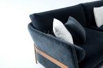 Modern Home Furniture Metal Frame L Shaped Corner Velvet Sectional Sofa
