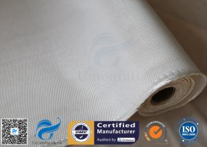 China 1200g 1.3mm White Chemical Resistant Thermal Insulation High Silica Cloth factory