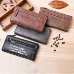 Minibook Long Wallet for Men and Women 19*9.5*3cm Genuine Leather Mobile Phone