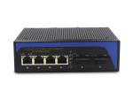 10/100M media converter 2fiber+4RJ45 unmanaged industrial switch with DIN rail