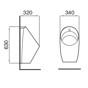 Smooth Ceramic Commercial Bathroom Urinal With Sensor