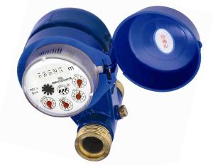 China Grey Iron Housing Vertical Water Meter DN15 - 25 With Magnetic Drive Impeller factory