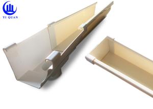 China Roofing Draining K Style Square Plastic Guttering System Anti - Aging factory