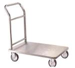 Commercial Stainless Steel Service Cart Large Platform Heavy Duty Hand Truck