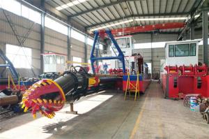 China Sri Lanka 20 inch hydraulic cutter suction dredger for to pump coral reefs factory