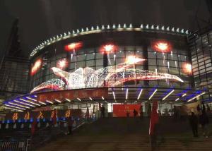 China P16 P20 P25 Outdoor Advertising LED Screen DC48V Transparent 7200CD/Sqm factory
